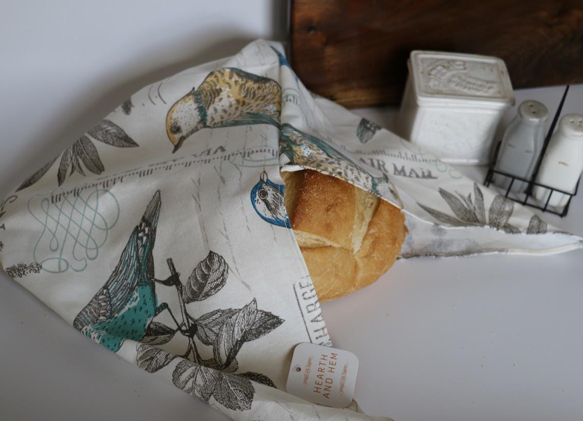 Handmade Sourdough Bread Bag: Keep Your Loaves Fresh in Style! | French Songbird