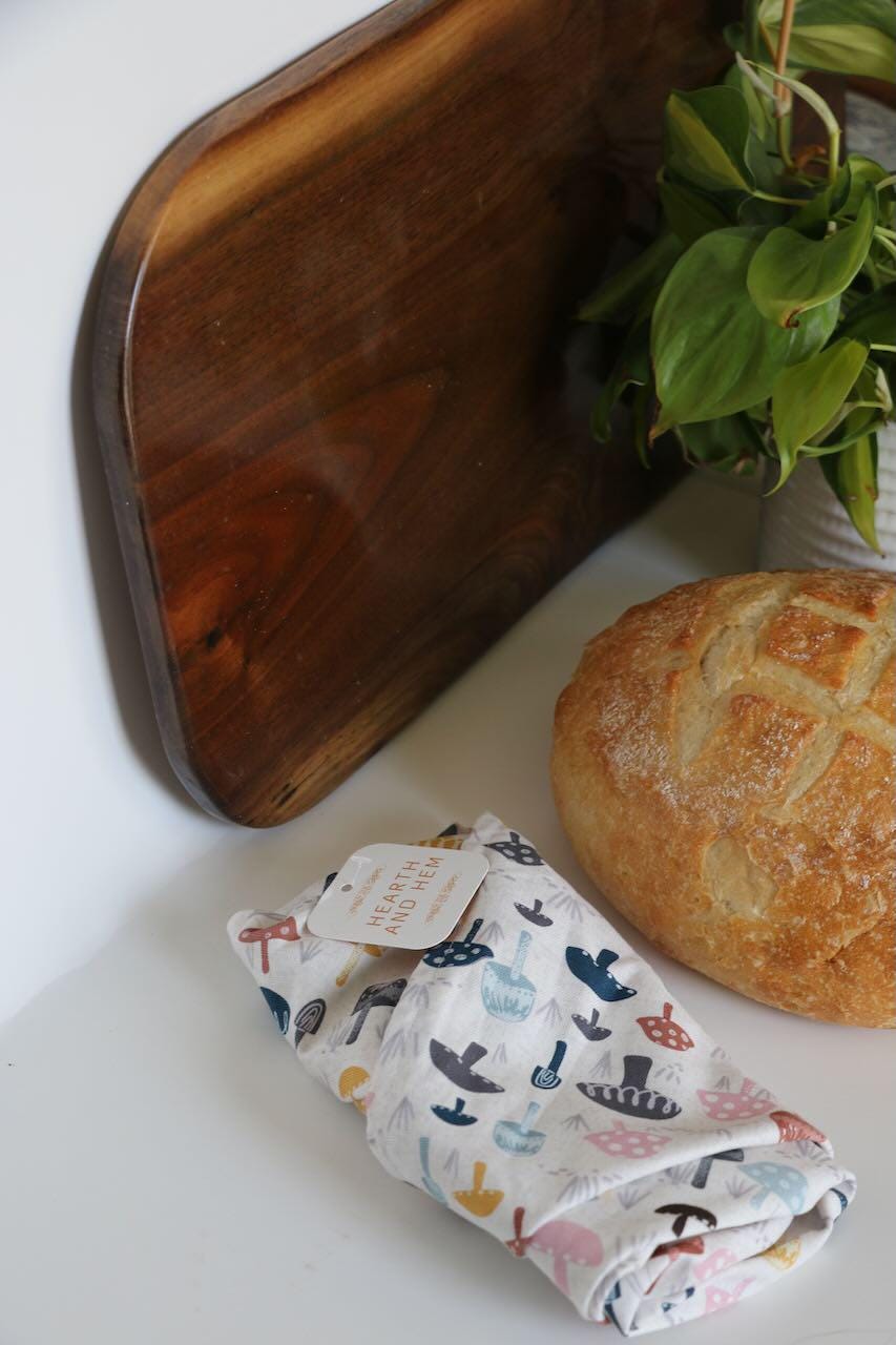 Handmade Sourdough Bread Bag: Keep Your Loaves Fresh in Style! | Mushroom
