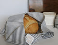 Handmade Sourdough Bread Bag: Keep Your Loaves Fresh in Style! | Blue Thin Striped