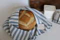 Handmade Sourdough Bread Bag: Keep Your Loaves Fresh in Style! | French Blue Stripe