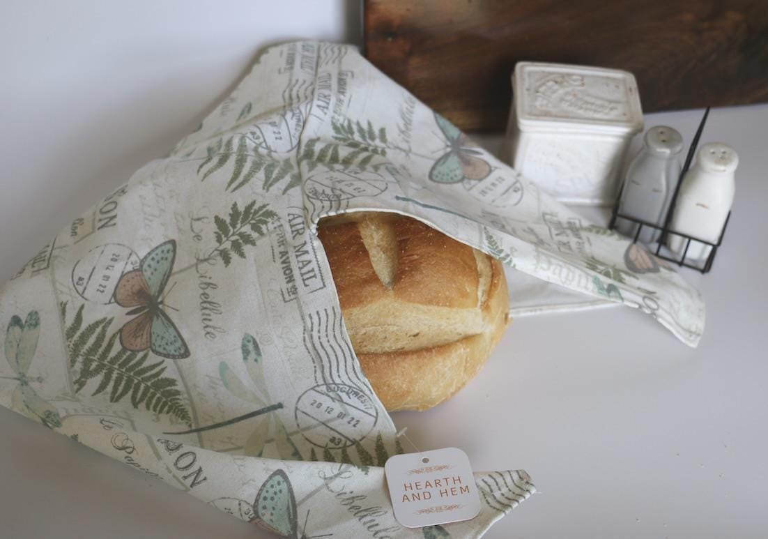 Handmade Sourdough Bread Bag: Keep Your Loaves Fresh in Style! | French Botanical