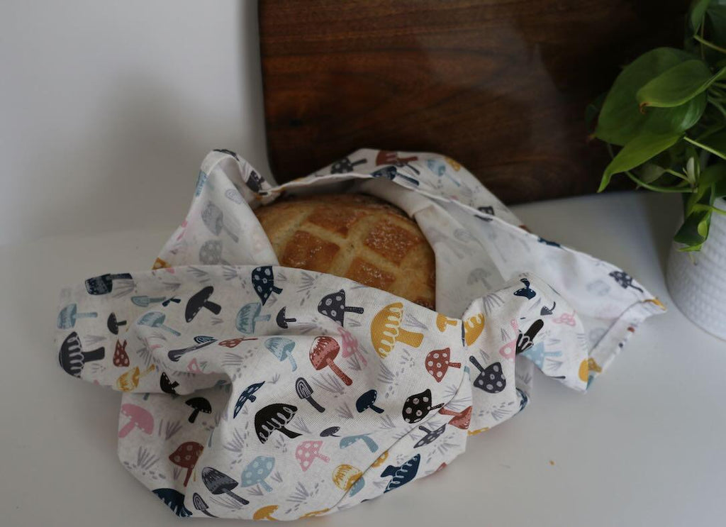 Handmade Sourdough Bread Bag: Keep Your Loaves Fresh in Style! | Mushroom